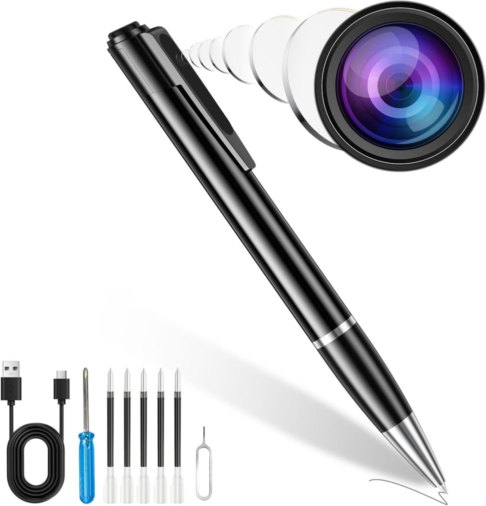 Mini Camera Pen 1080P Full HD Video Recorder with 64GB Card