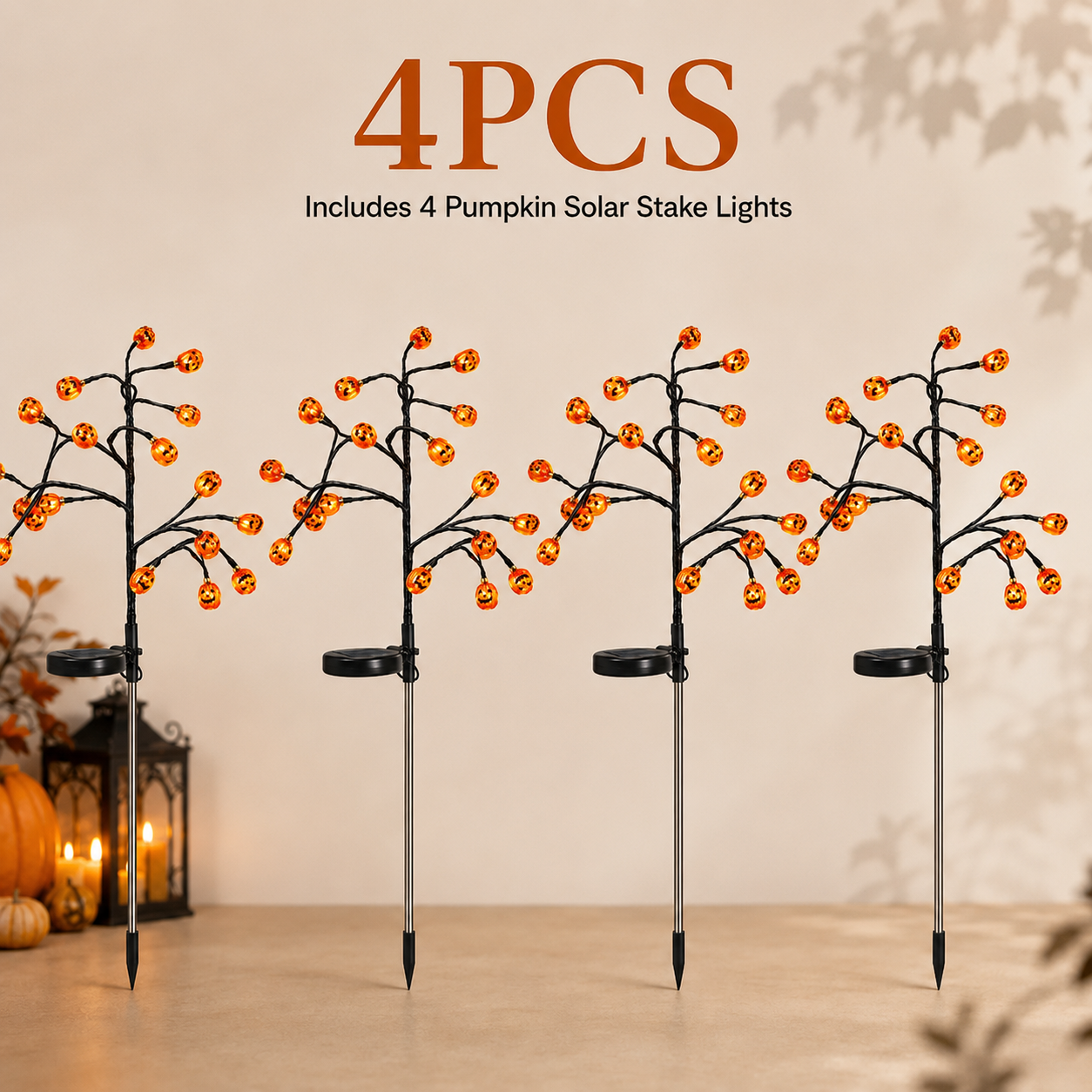 π Solar Pumpkin Stake Lights β Halloween Outdoor Yard Decor