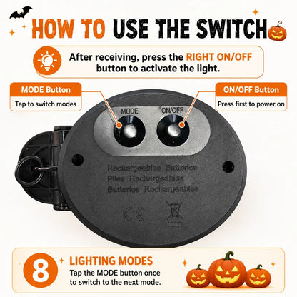 🎃 Solar Pumpkin Stake Lights – Halloween Outdoor Yard Decor