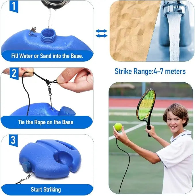 High-end Tennis-Trainer Set 2pcs Tennis Bouncing Balls Tennis Ball
