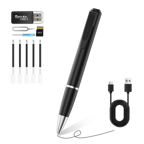 64G 1080P HD Body Camera Pen H5