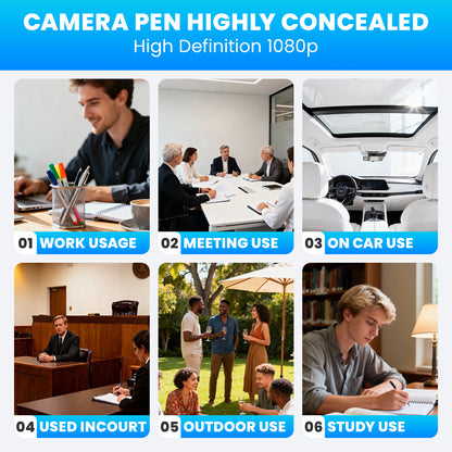 LTKUXS 1080P Video & Audio Recording Pen Kit
