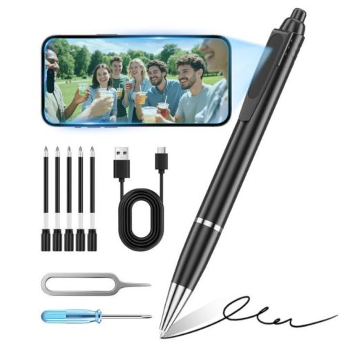 Mini Camera Pen 1080P Full HD Video Recorder with 64GB Card