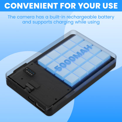 LTKUXS 1080P Cámara Espía WiFi Power Bank - Visualización Remota en Tiempo Real y Batería de 5,000mAh