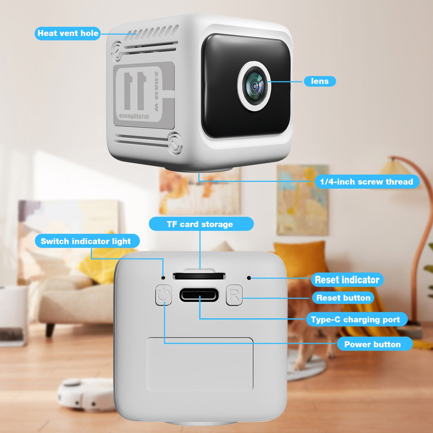 Mini Cámara de Seguridad WiFi – Vigilancia para Exterior y Hogar | LTKUXS(W11)