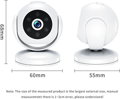 Cámara inalámbrica mini A5 para interiores | Gran angular de 170°, visión nocturna IR, detección de movimiento | LTKUXS