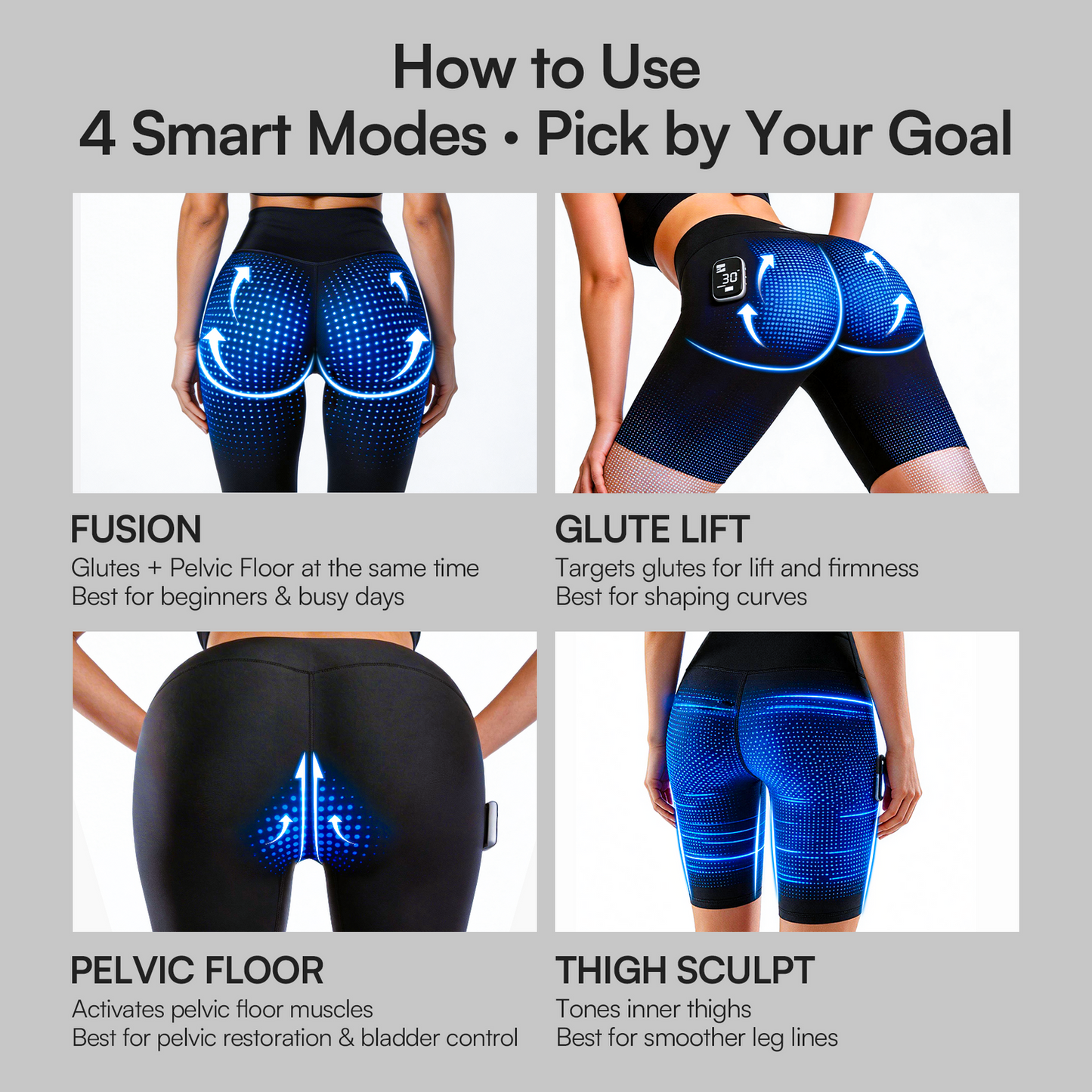 LTKUXS EMS Sculpting Shorts