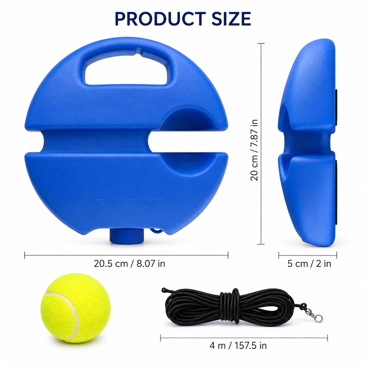 High-end Tennis-Trainer Set 2pcs Tennis Bouncing Balls Tennis Ball