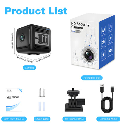 Mini Cámara de Seguridad WiFi – Vigilancia para Exterior y Hogar | LTKUXS(W11)